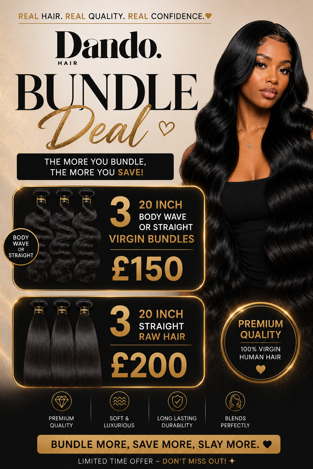 DandoHair 20’ Bundle Deal