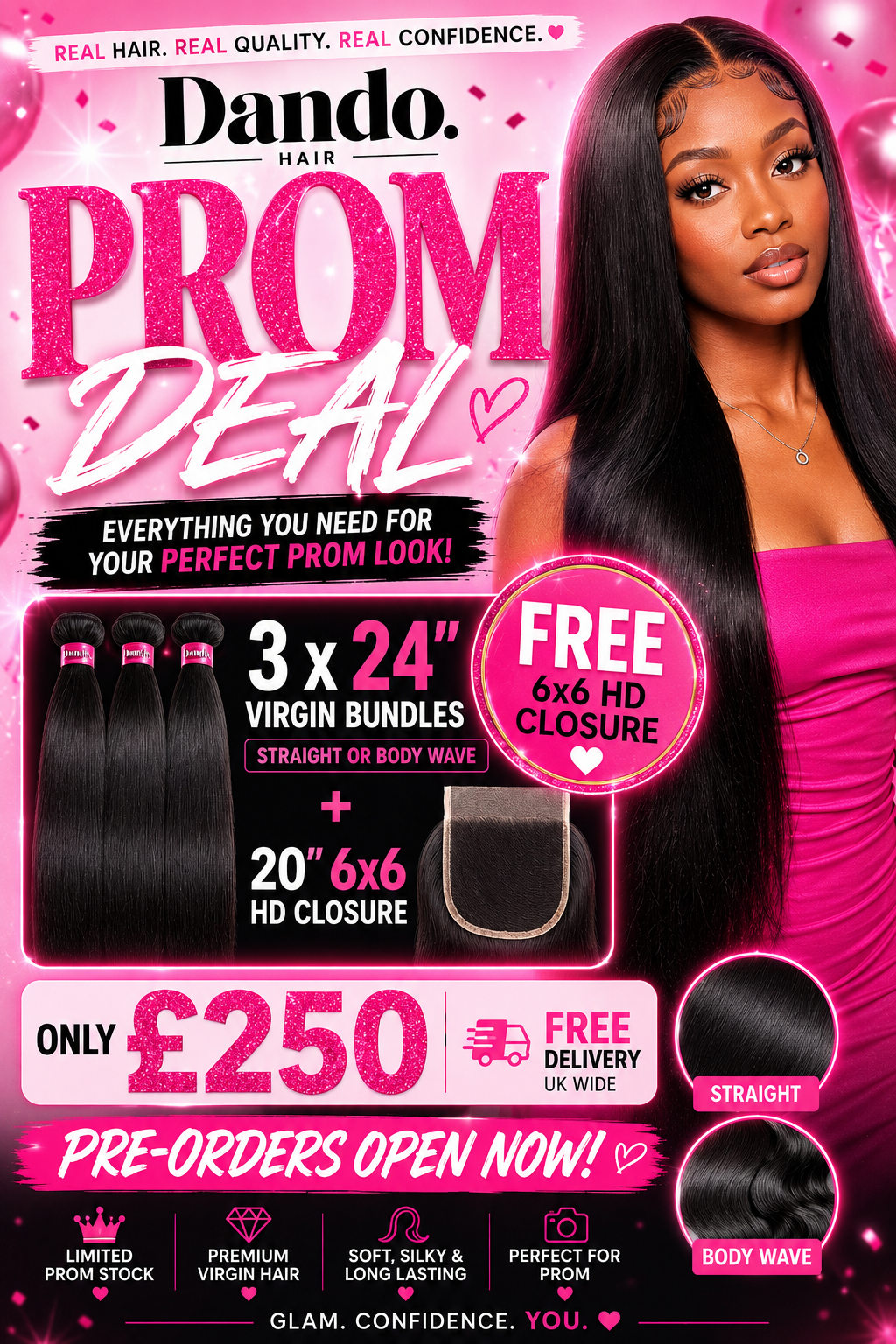 Dando hair prom deal